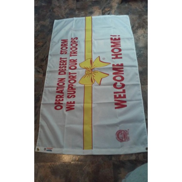Vintage Operation Desert Storm Flag Banner 3' x 5' - Picture 8 of 8
